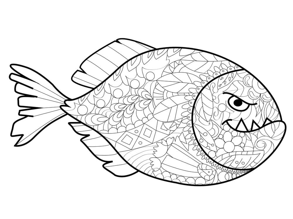 Zentangle Piranha