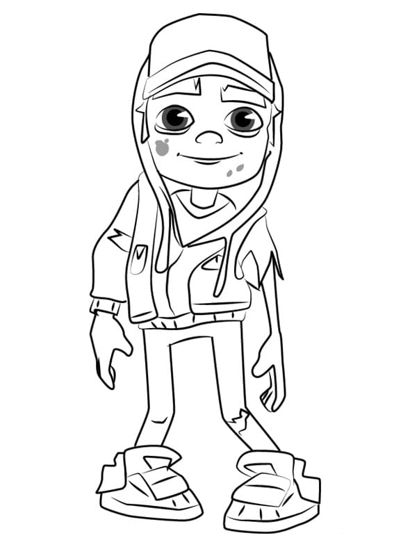 Coloring page Subway Surfers zuri city 