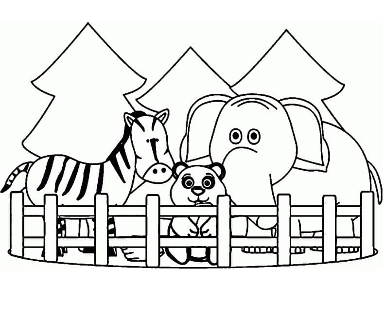 Zoo Animals to Print Coloring Page Free Printable Coloring Pages for Kids