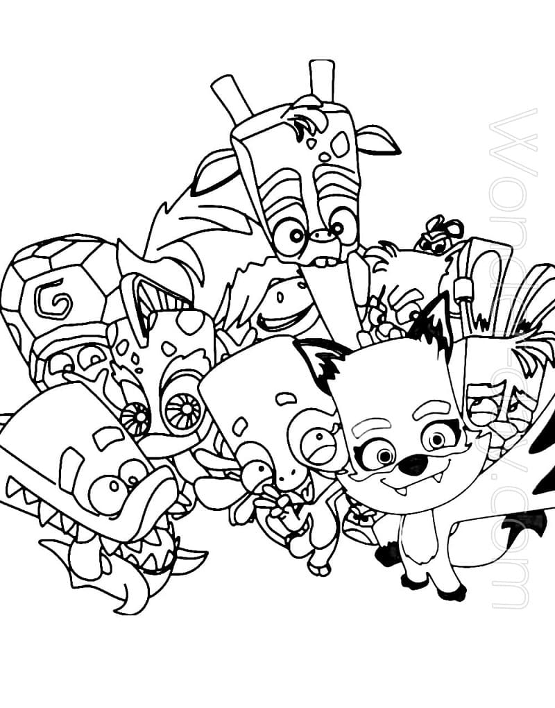 Jade Zooba Coloring Page - Free Printable Coloring Pages for Kids
