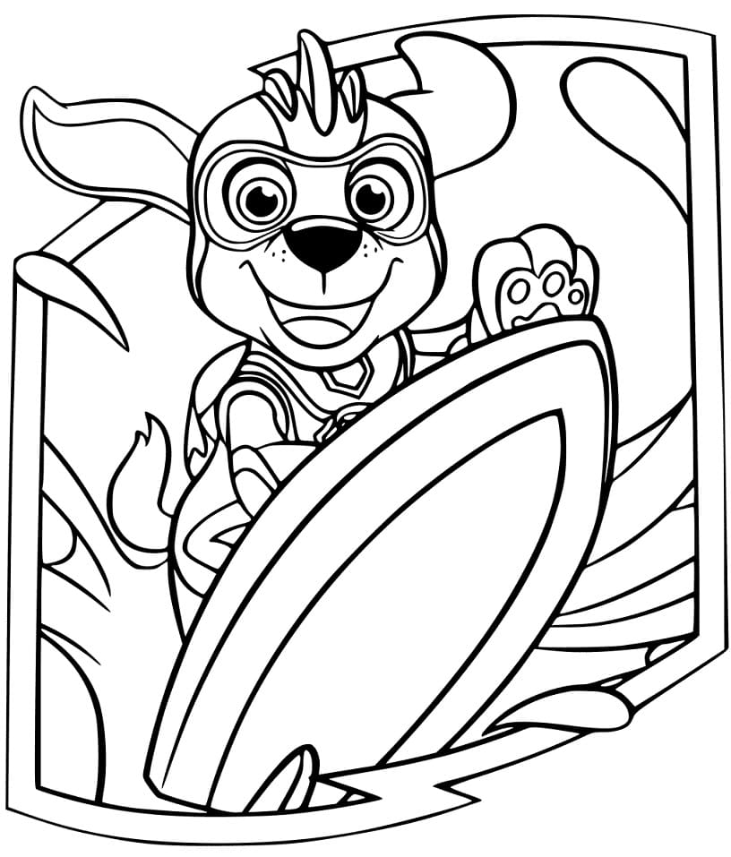 Skye Mighty Pups Coloring Page Free Printable Coloring Pages For Kids