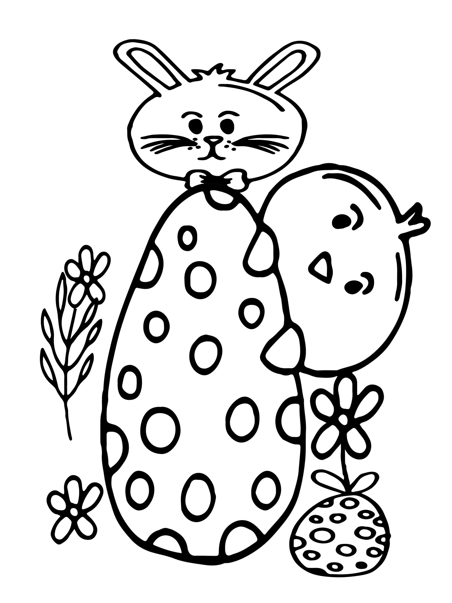 joyous Easter Coloring Page - Free Printable Coloring Pages for Kids