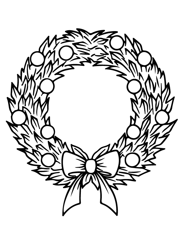 Marvelous Easter Wreath Coloring Page - Free Printable Coloring Pages