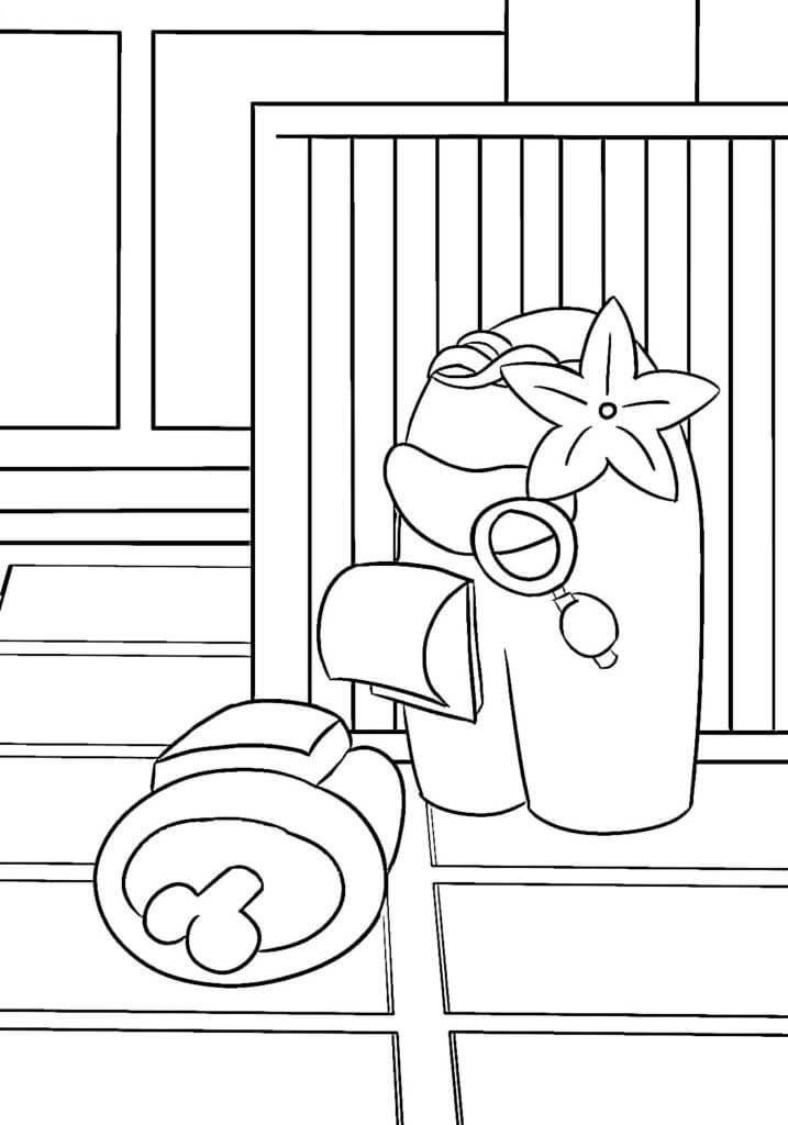 among us character coloring pages