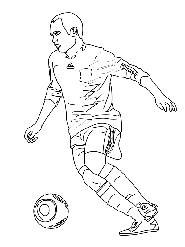 Sergio Agüero Coloring Page - Free Printable Coloring Pages for Kids