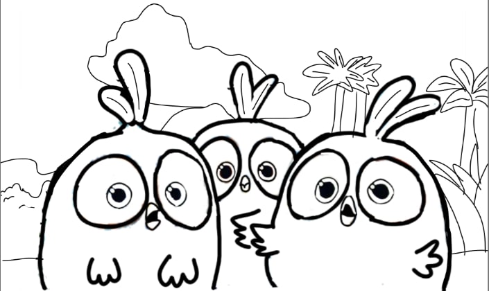 angry birds go bomb coloring pages