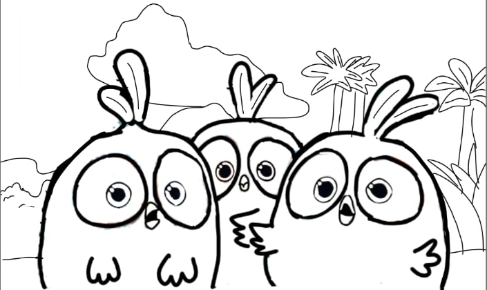 Bubbles Angry Birds Coloring Page for Kids - Free Angry Birds Printable  Coloring Pages Online for Kids 