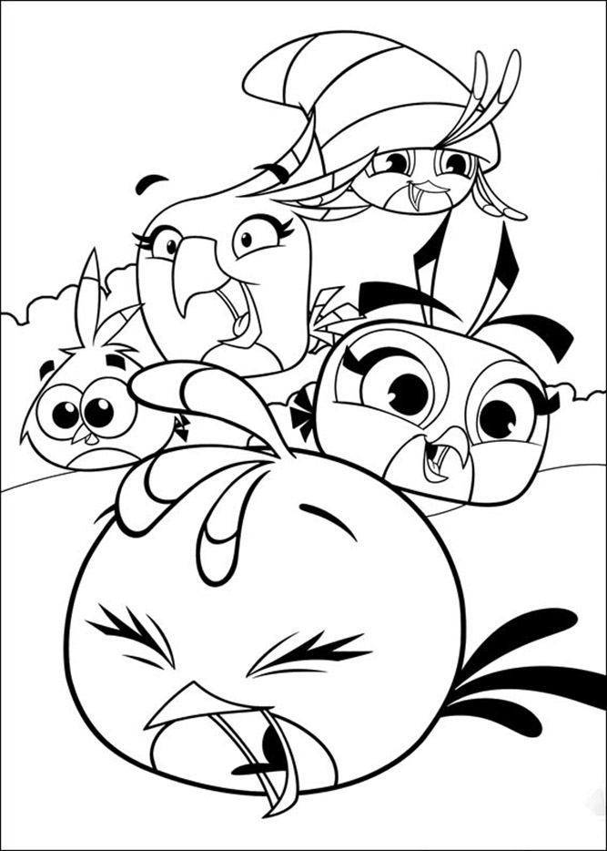 Angry Birds Coloring Pages - Free Printable Coloring Pages for Kids