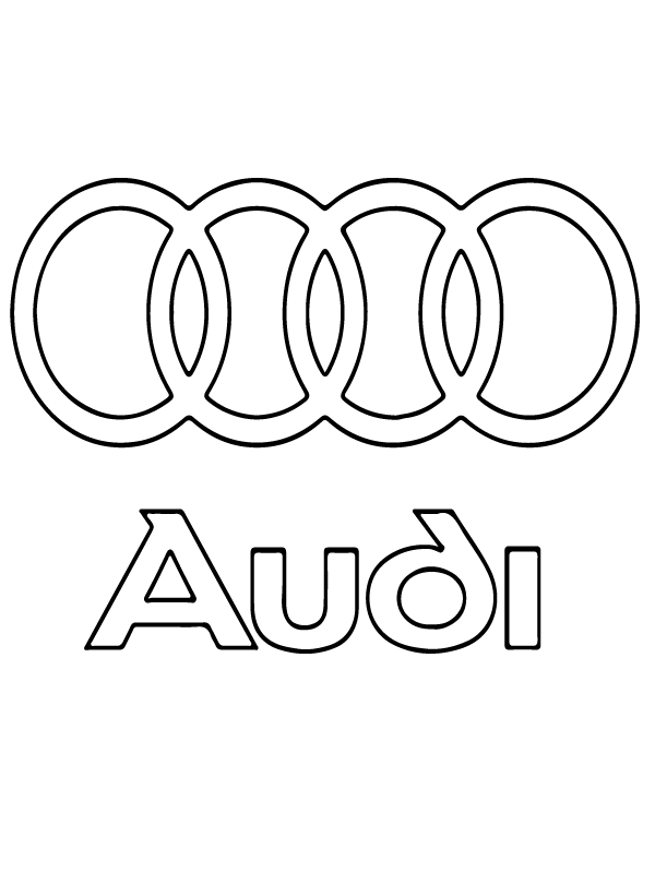 Audi Car Logo Coloring Page - Free Printable Coloring Pages for Kids