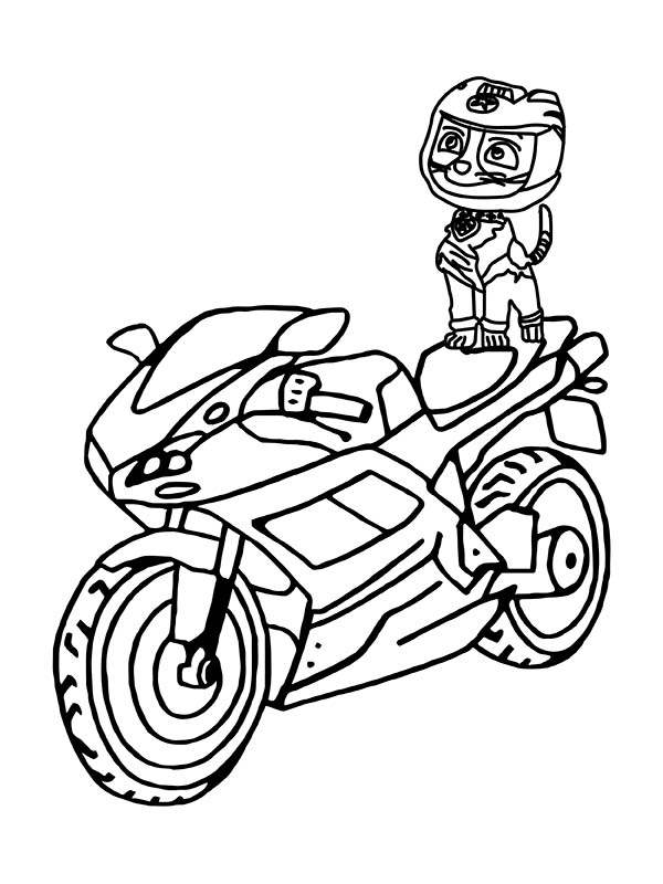 Wild Cat from Paw Patrol Moto Pups Coloring Pages - Free Printable ...