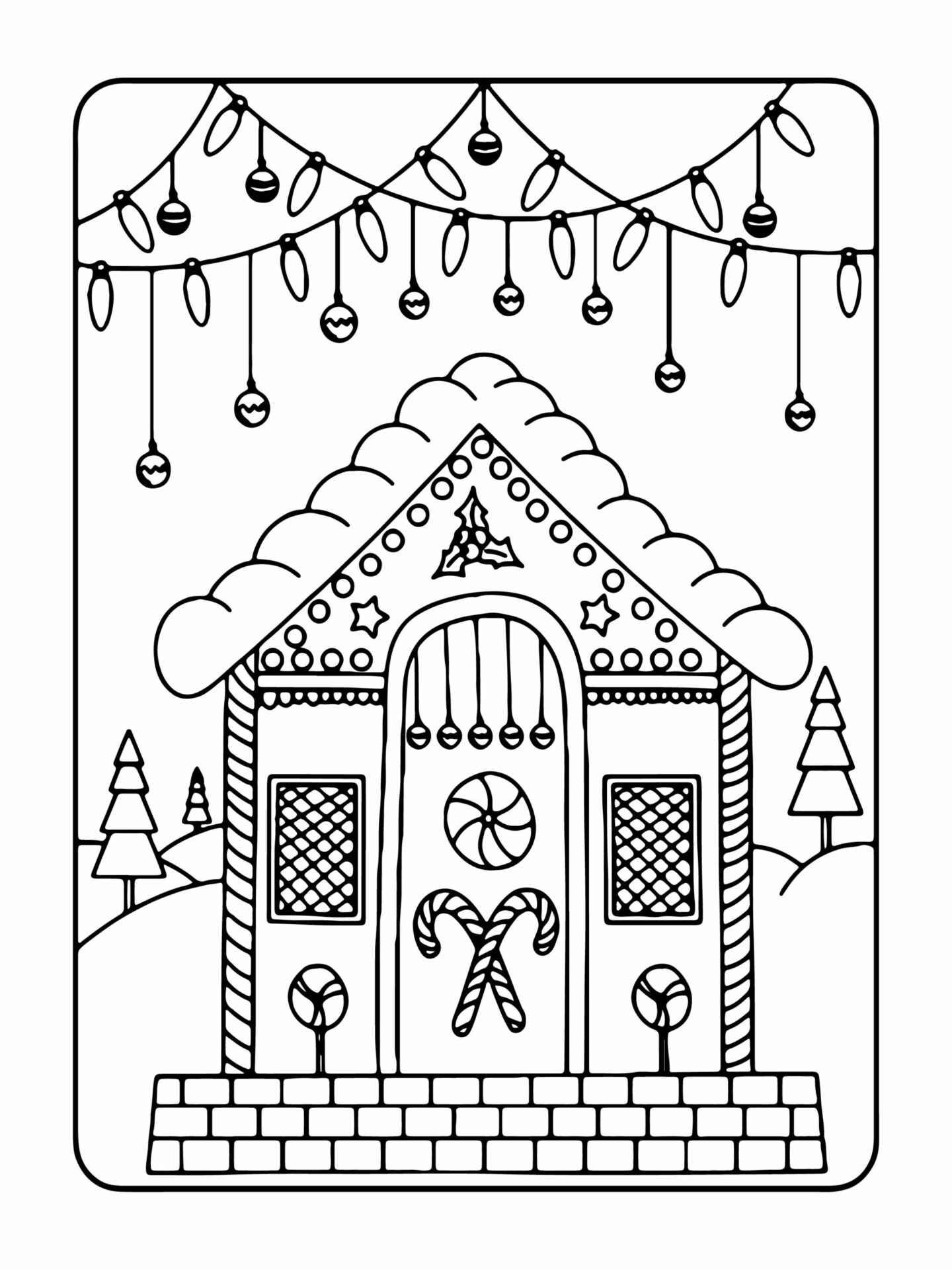 Happy Christmas Coloring Page Free Printable Coloring Pages for Kids