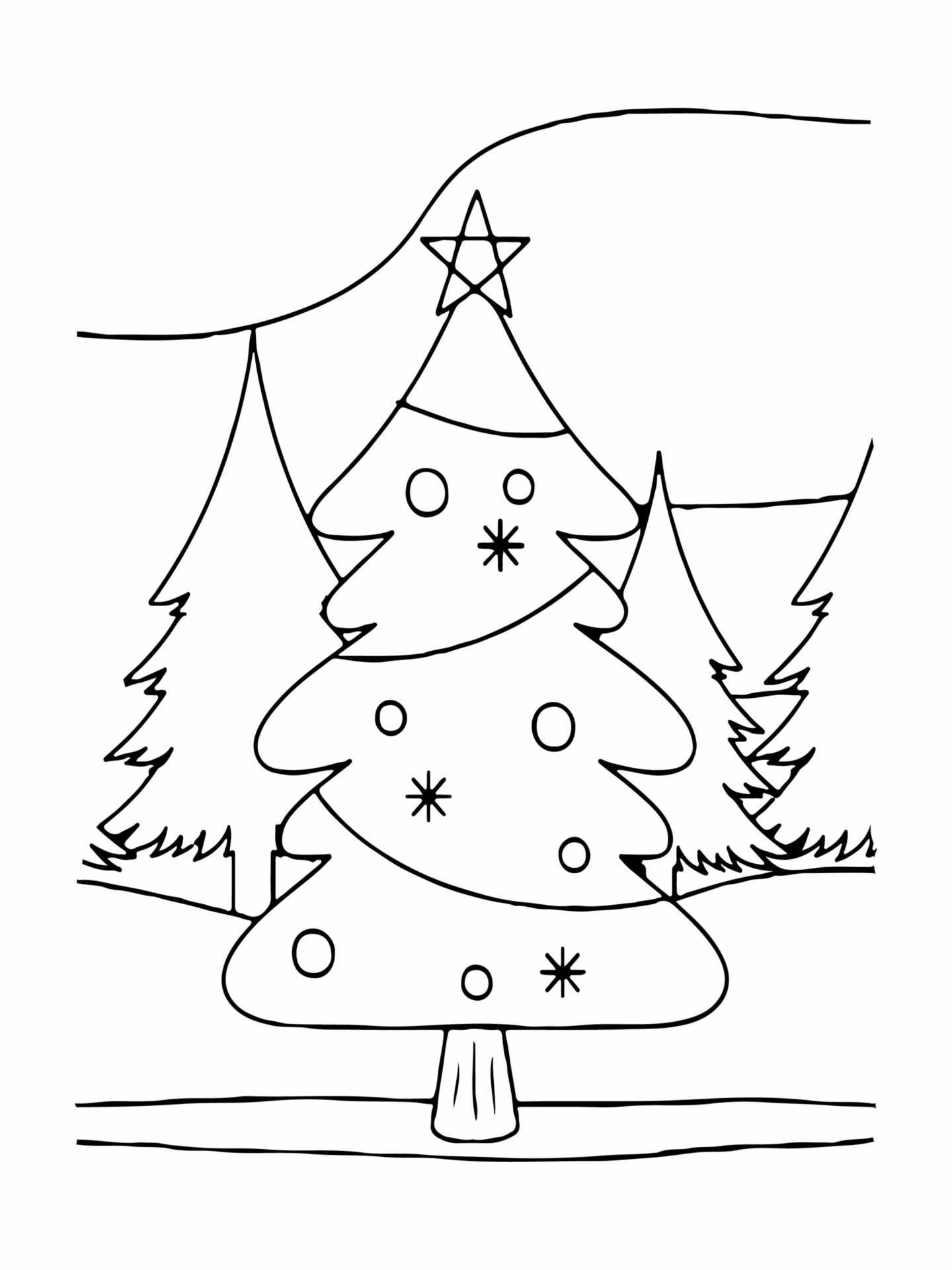 polished Christmas Coloring Page - Free Printable Coloring Pages for Kids