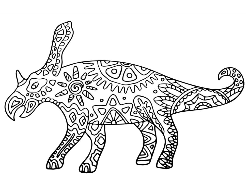 Bagaceratops Alebrijes Coloring Page - Free Printable Coloring Pages for  Kids
