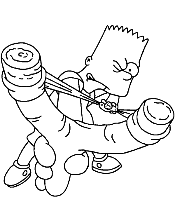 Bart Simpson Ass Coloring Page - Free Printable Coloring Pages for Kids