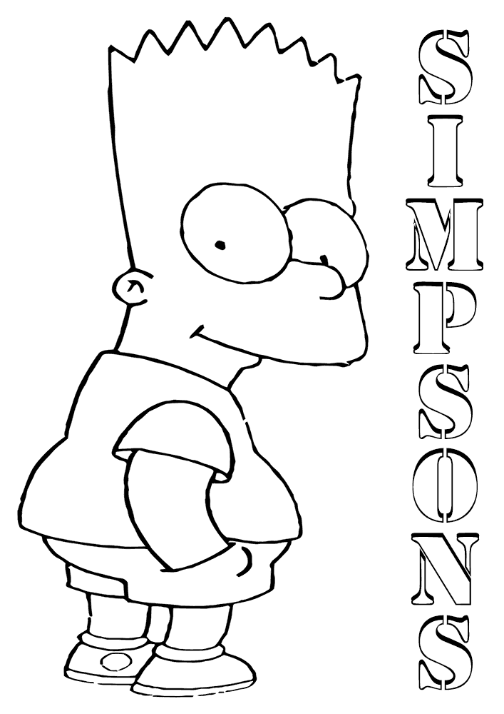 Bart Simpson Ass Coloring Page - Free Printable Coloring Pages for Kids