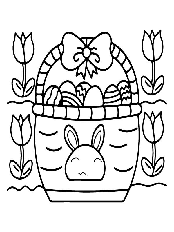 Daisy Duck Carrying a Basket Coloring Page - Free Printable Coloring ...