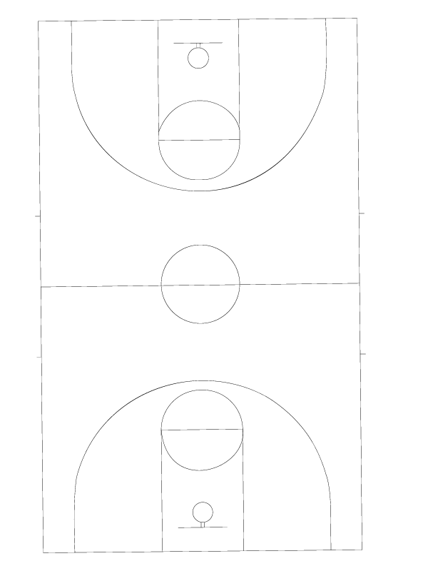 Basketball Court Coloring Page - Free Printable Coloring Pages for Kids
