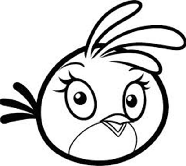 beautiful angry birds stella coloring page free printable coloring pages for kids