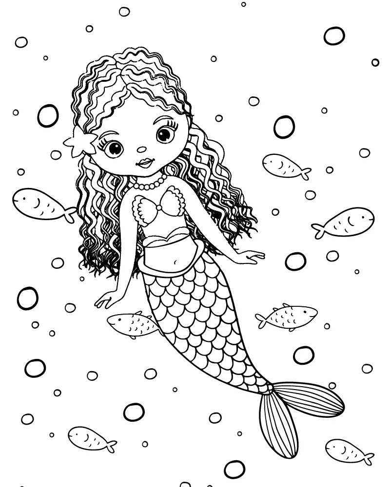 Black Girl Coloring Page