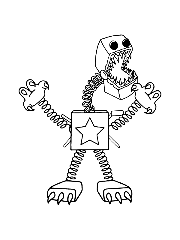 Boxy Boo Coloring Pages Printable for Free Download