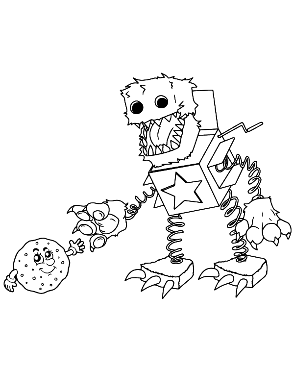 Boxy Boo Coloring Page - Funny Coloring Pages