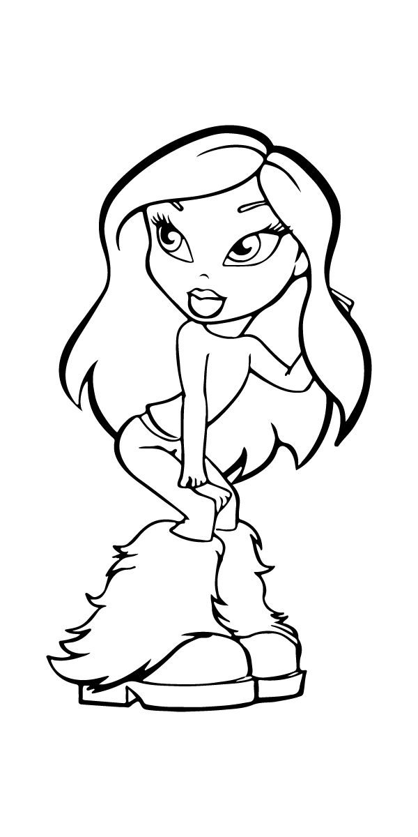 Bratz Coloring Pages Cheerleading Coloring Page Free Sexiz Pix