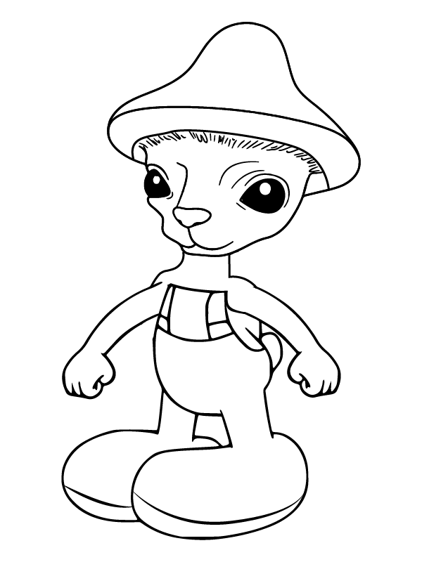 Brave Smurf Cat Coloring Page Free Printable Coloring Pages for Kids