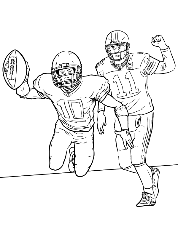 Printable of American Football Coloring Page - Free Printable Coloring ...