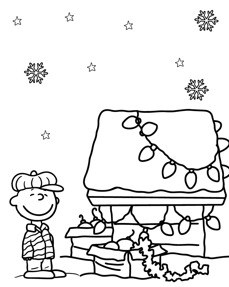 Charlie Brown Coloring Page Printable