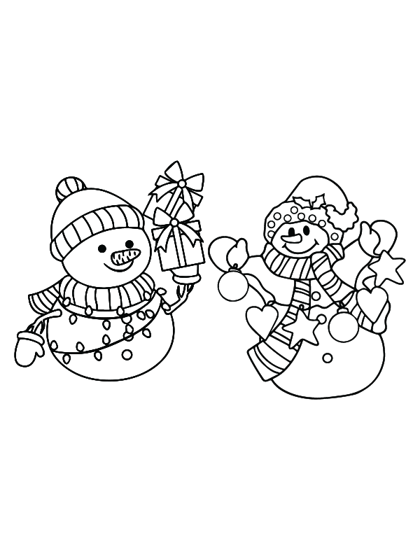 Christmas Free Snowman Coloring Page - Free Printable Coloring Pages ...