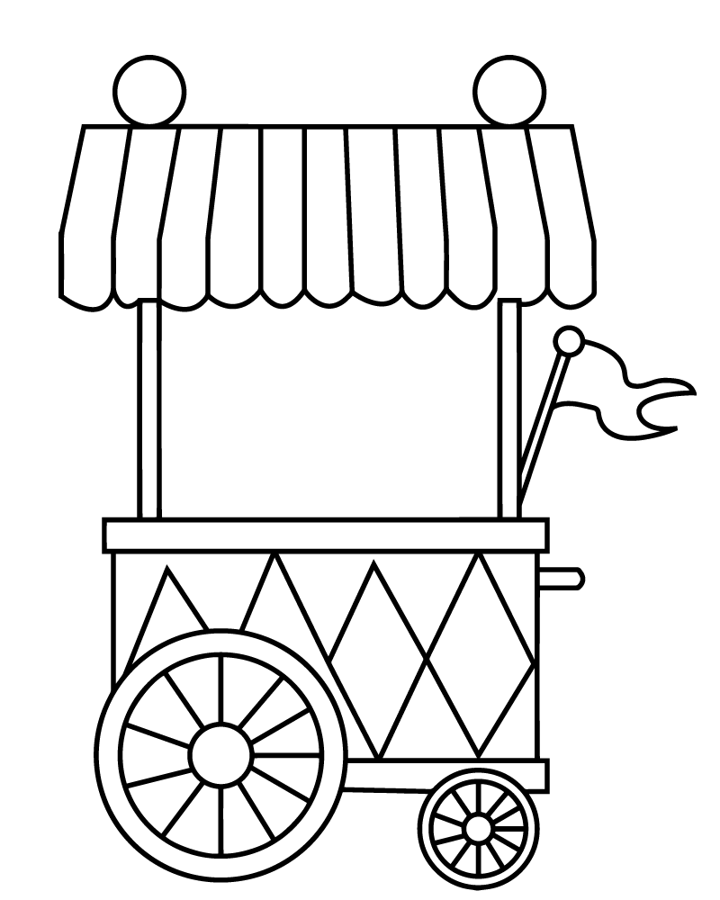 Circus Fun House Coloring Page - Free Printable Coloring Pages for Kids