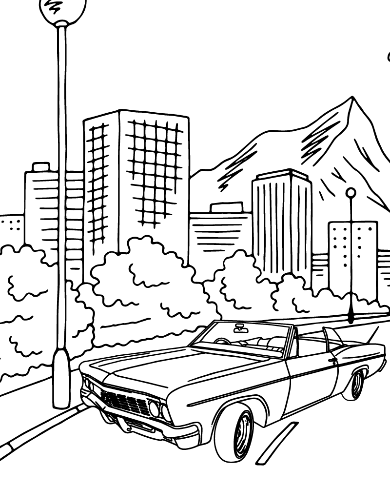 Klassisches Lowrider-Auto