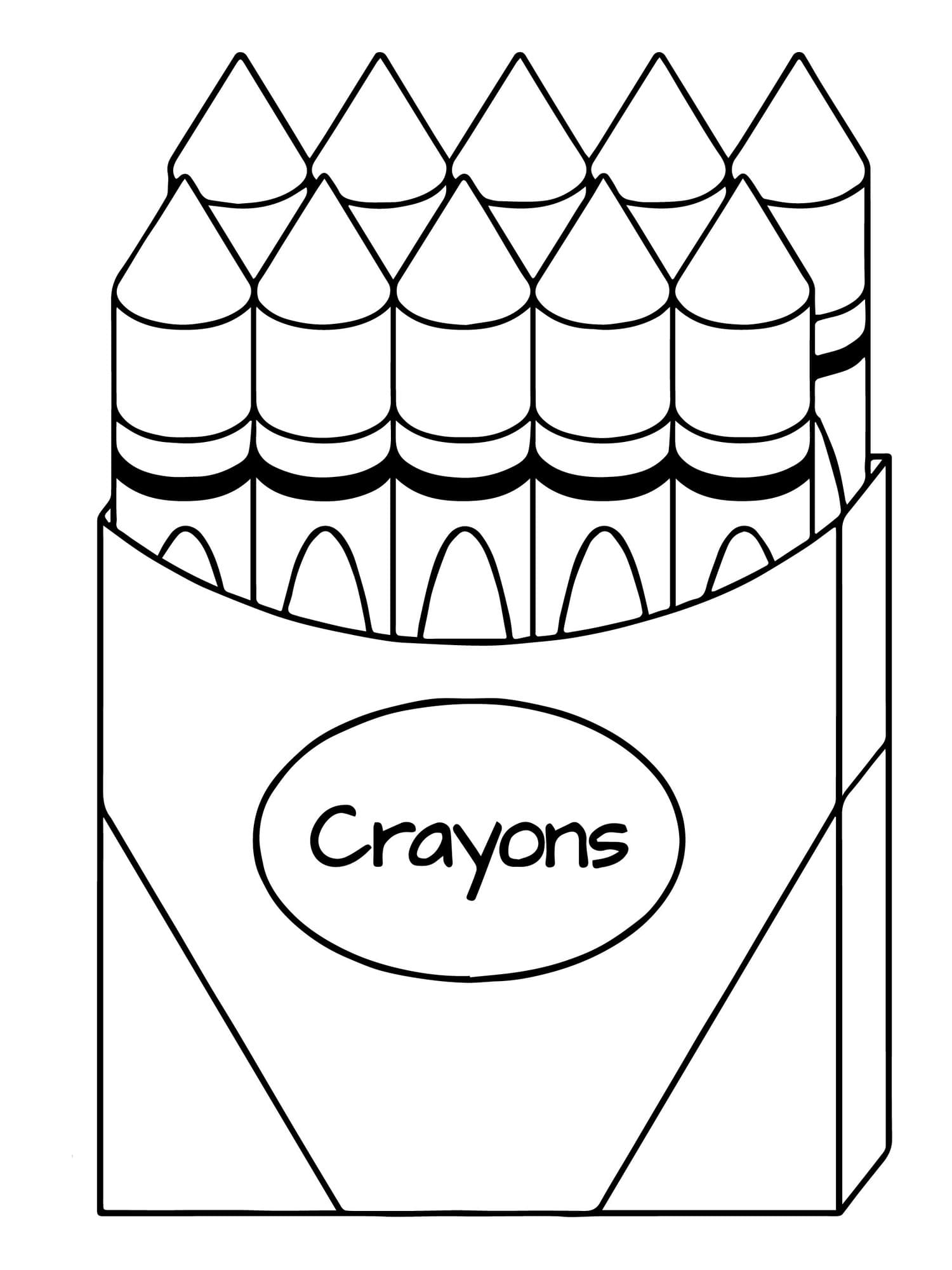 Crayon Box Coloring Pages