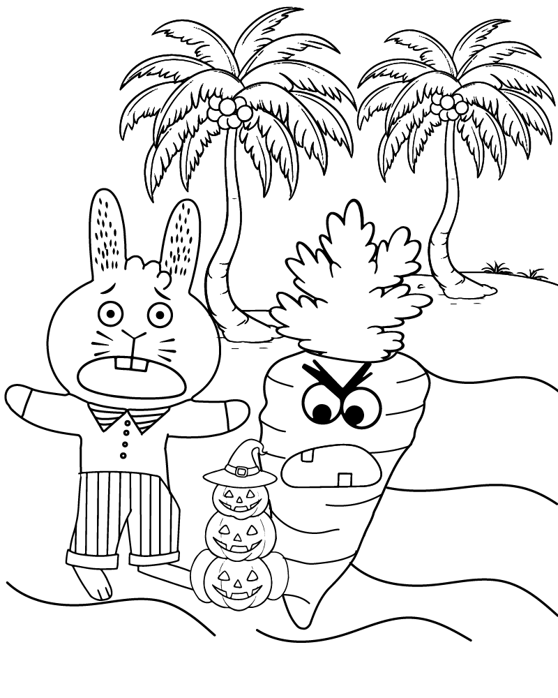 Creepy Carrots Cause And Effect Coloring Page