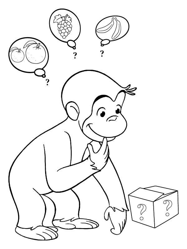 curious george coloring pages halloween printable