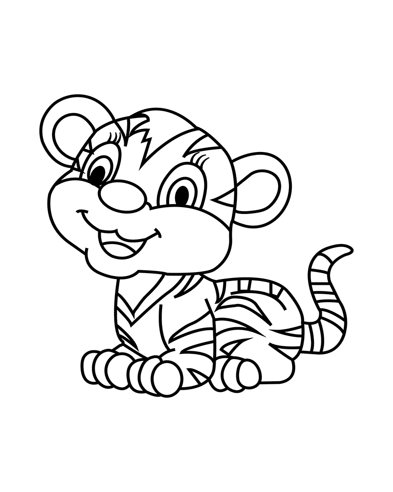 Adorable Lion Coloring Page - Free Printable Coloring Pages For Kids