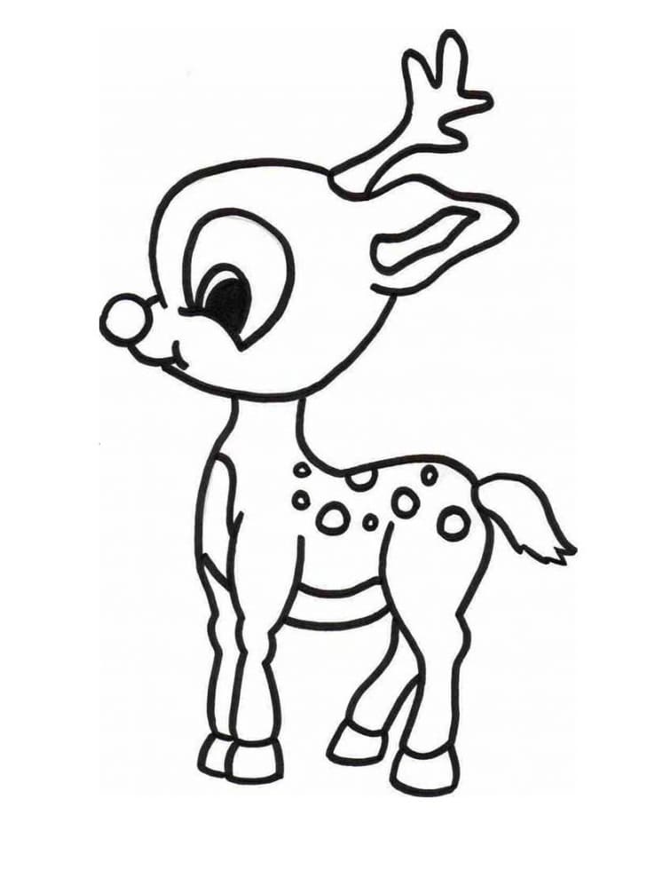 Rudolph with Yukon Cornelius Coloring Page - Free Printable Coloring