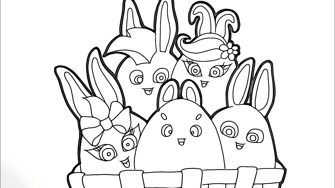 Sunny Bunnies Coloring Pages Free Printable Coloring