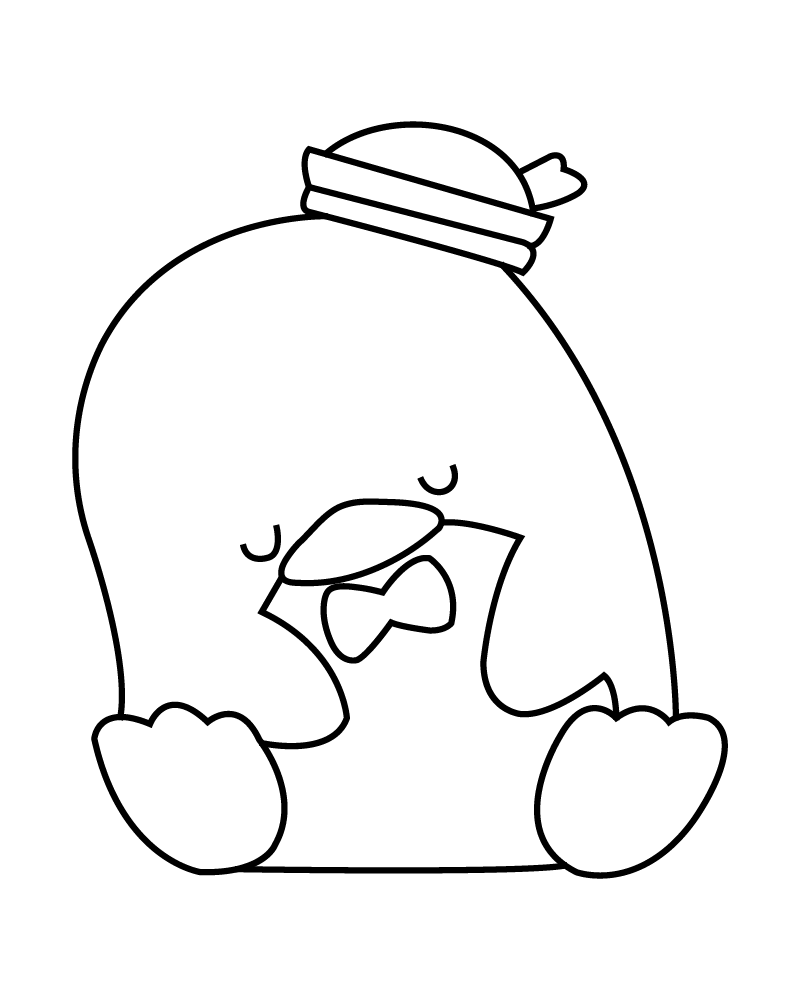 Cute Tuxedosam Coloring Sheet Coloring Page - Free Printable Coloring