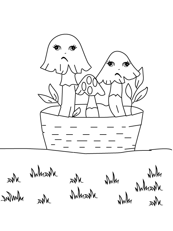 Download Your Free Cute Mushroom Sheet Coloring Page - Free Printable