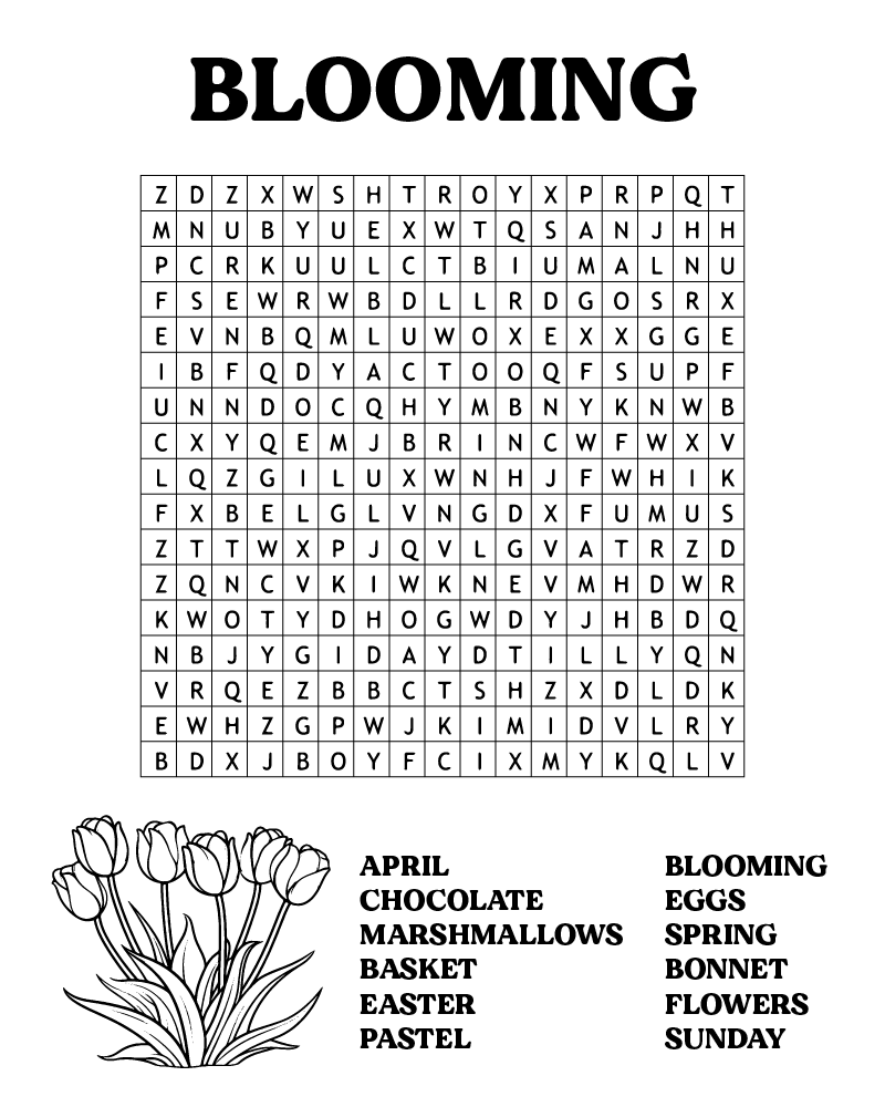 Easter Word Searches Answer Number Two Coloring Page - Free Printable ...