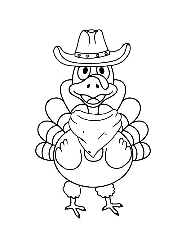 Easy Free Turkey Trouble Coloring Page - Free Printable Coloring Pages ...