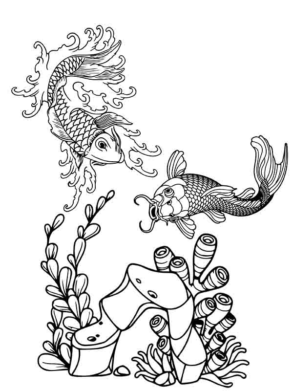 free sea plants coloring pages