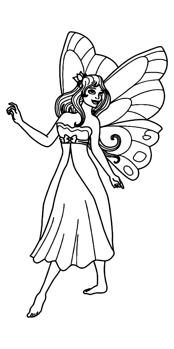 celestial Fairy Princess coloring page