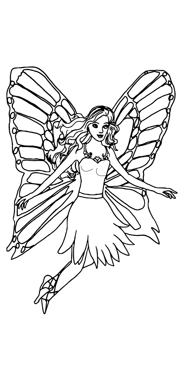 fantastic Fairy Princess coloring page