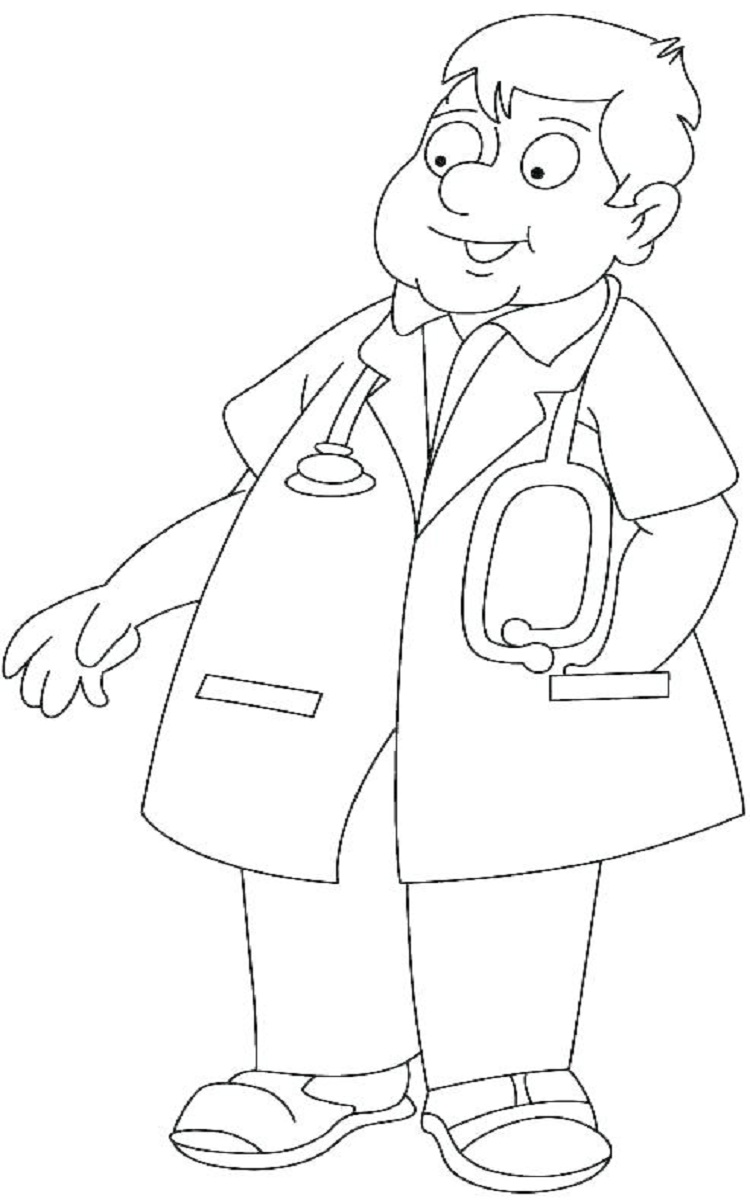 a-bald-doctor-coloring-page-doctor-coloring-color-cartoon-printable-professions-style