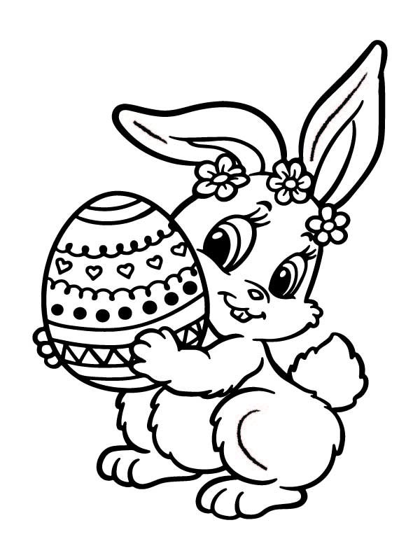 Easter Cross with Flowers Coloring Page - Free Printable Coloring Pages ...