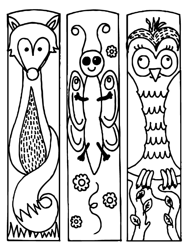 I Love Reading Bookmark for Kids Coloring Page - Free Printable ...