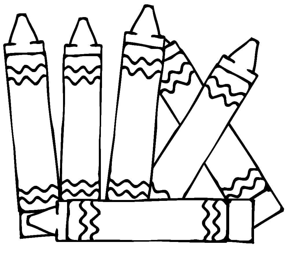 Simple Crayon Coloring Page Free Printable Coloring Pages For Kids