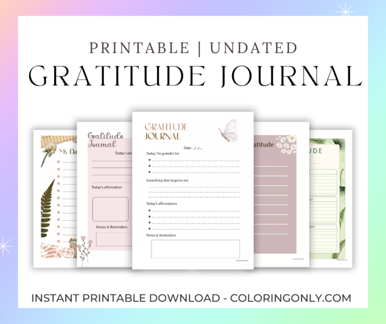 Your Comprehensive Guide to Gratitude Journals with Free Printables